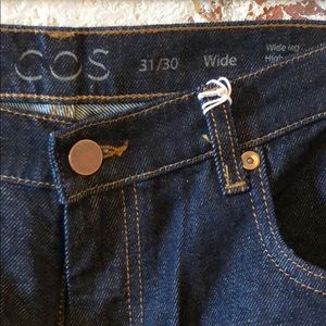 Cos Wide Leg Dark Wash Jeans NWT